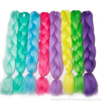 glowing Braiding hair,SYNTHETIC hair 100g 60cm